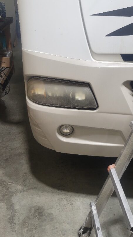 Headlight Restoration on a 2004 Winnebago Adventurer - Before