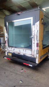 Box Truck rear door glass replacement - New View Auto Glass